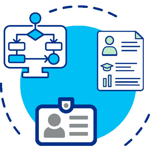 Icon with resources for employees