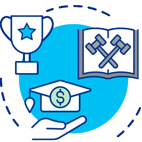 icon representing professional development