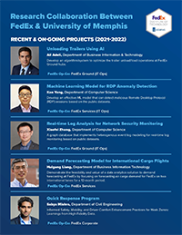 Researchers working with FedEx as part of the FRONTIERS program