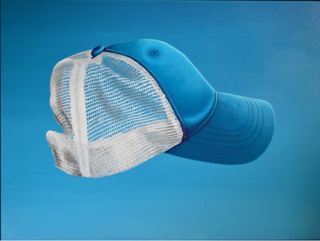 Alan Duckworth Blue Skies and Open Highway (Blue) Acrylic on Canvas 36 x 48 inches