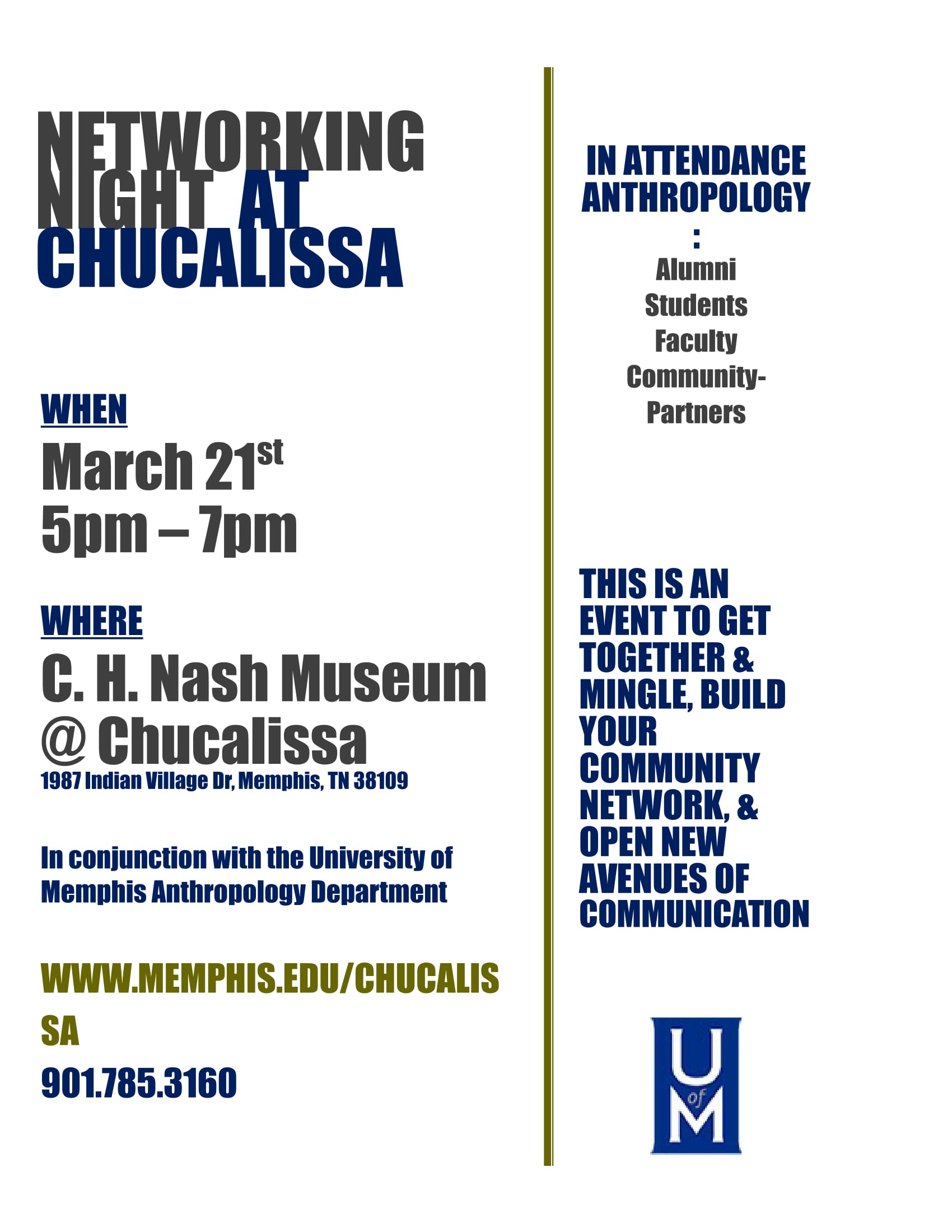 Networking at Chucalissa Networking at Chucalissa