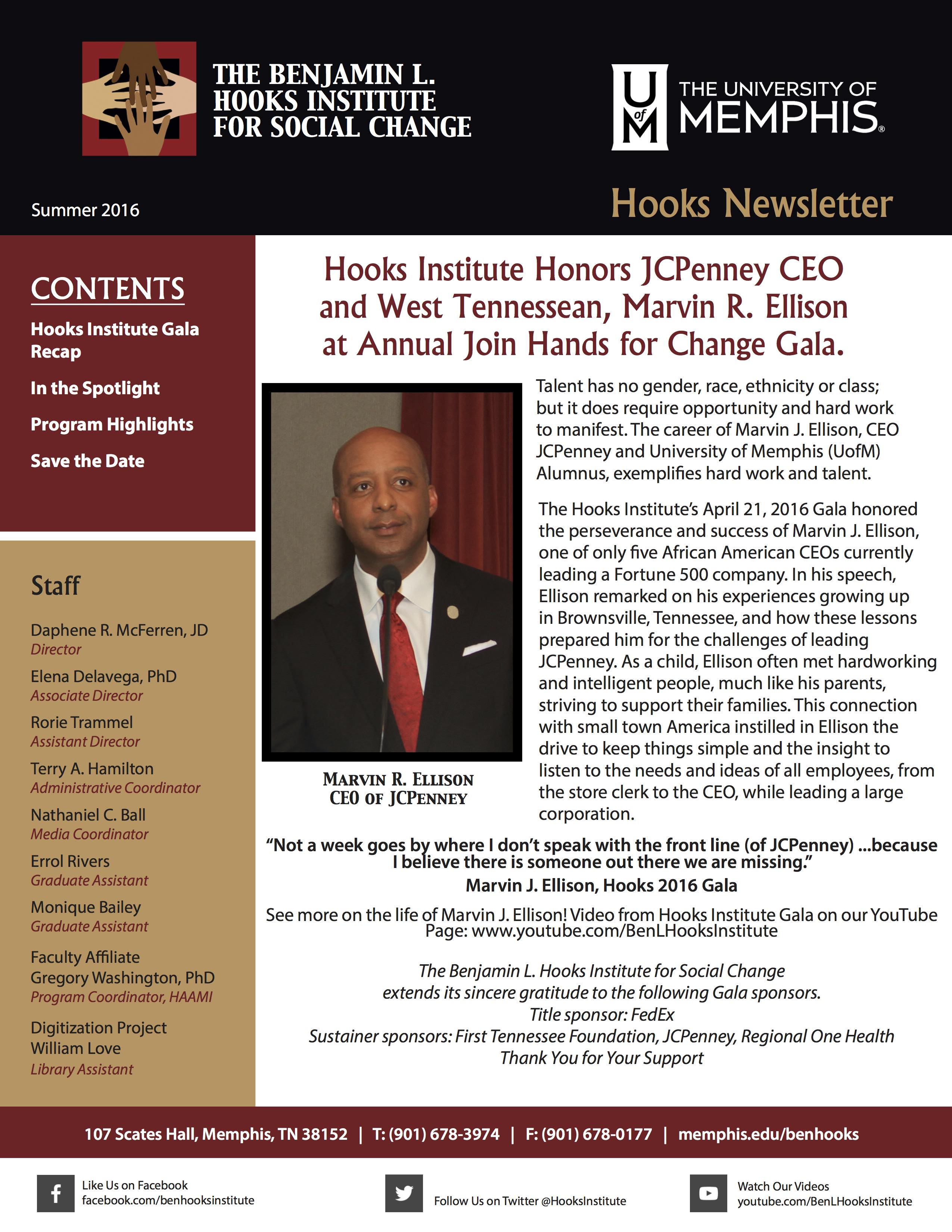 2016 Summer Newsletter Hooks