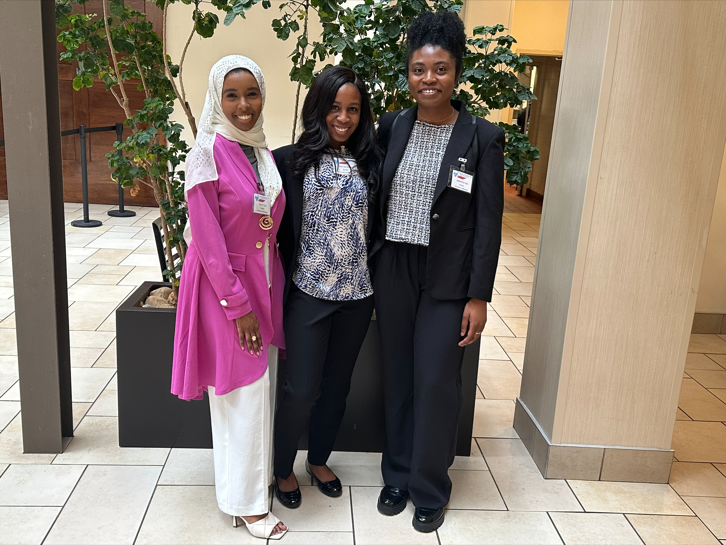 Samantha Hall wins 2nd place Samantha Hall with others at TLSAMPConference