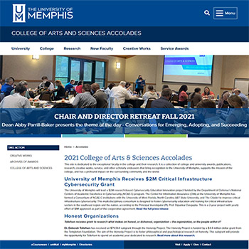 2020 College of Arts & Sciences Accolades 2021 College of Arts & Sciences Accolades