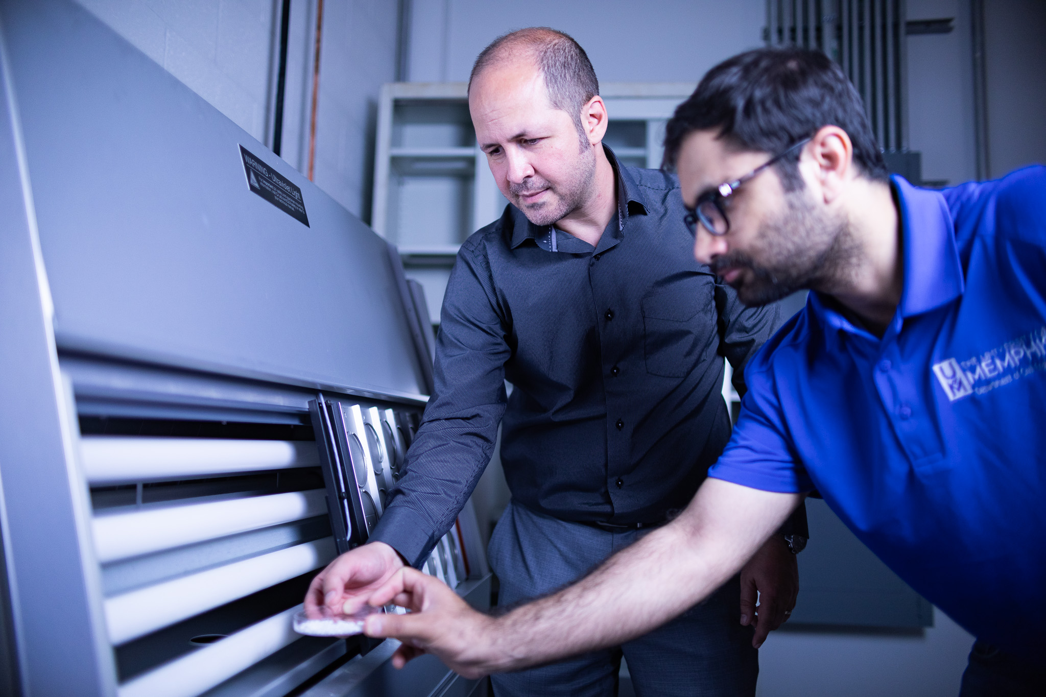 Civil Engineering Student and Professor Working