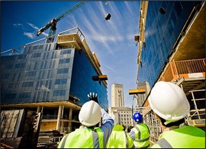 workers on construction site