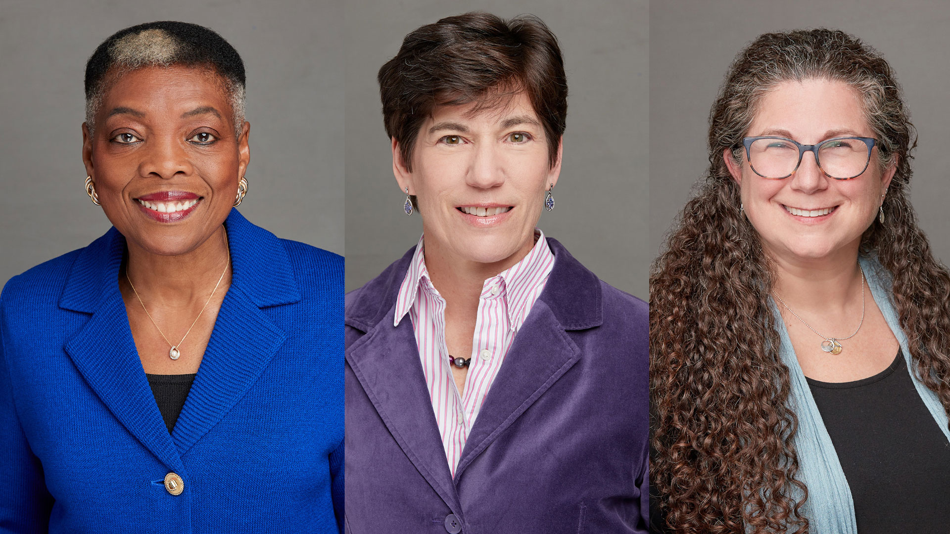 Three faculty member photos