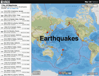 Recent earthquakes across the globe
