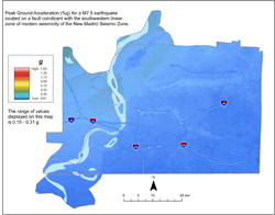 Memphis Hazard Map - NMSW M7.5 PGA