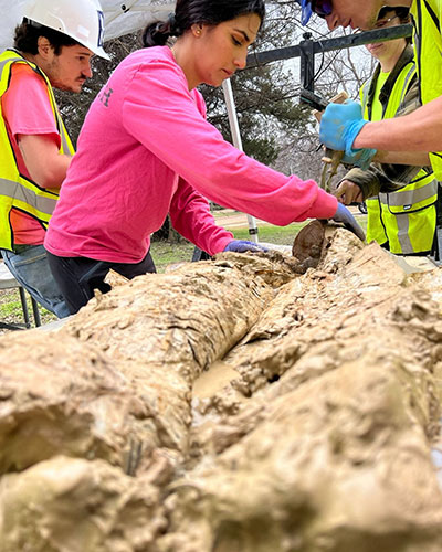 Researchers studying water movement