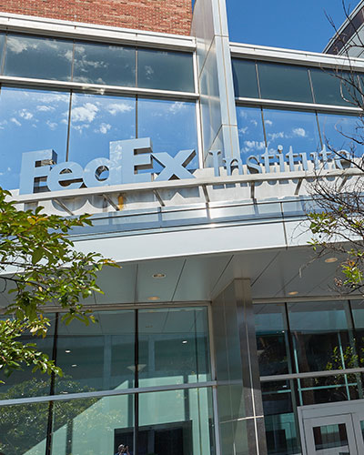 Outside of FedEx Institute building
