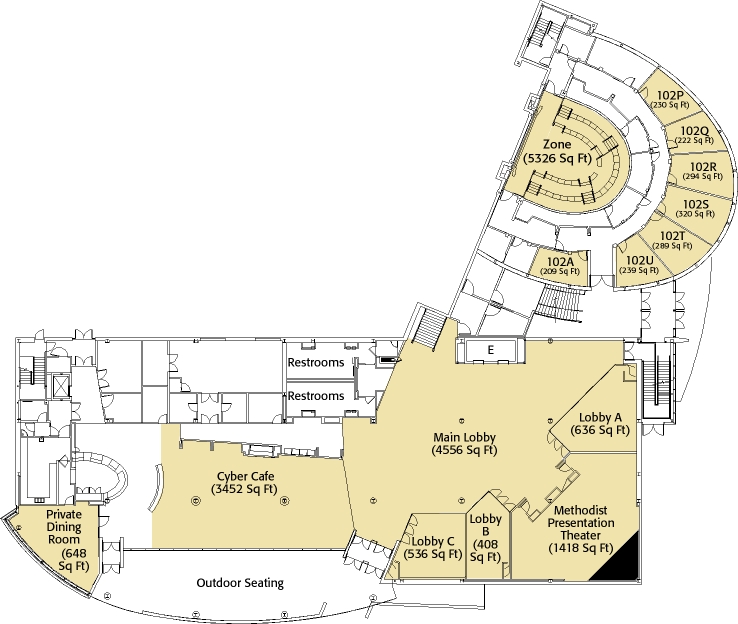FedEx Institute of Technology First Floor Layout