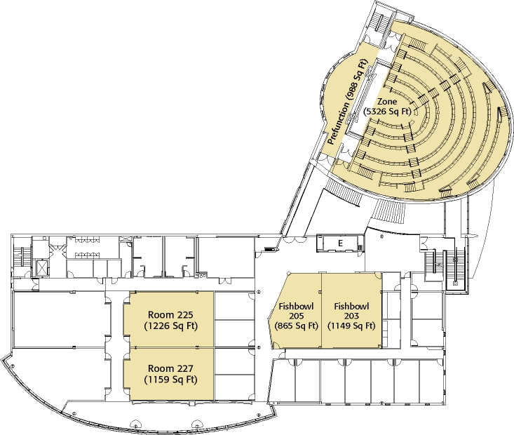 FedEx Institute of Technology Second Floor Layout