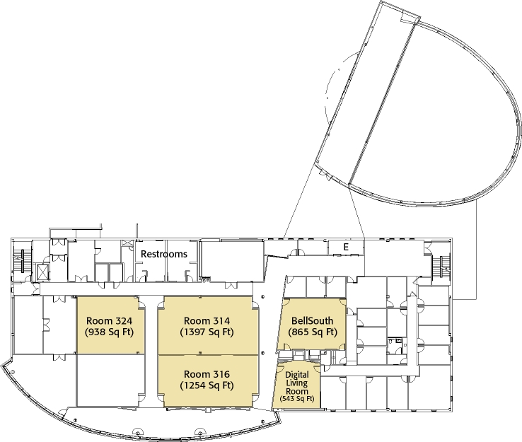 FedEx Institute of Technology Third Floor Layout