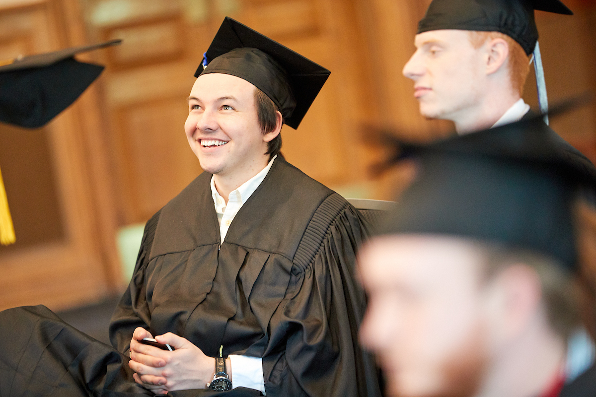 University of Memphis student graduating