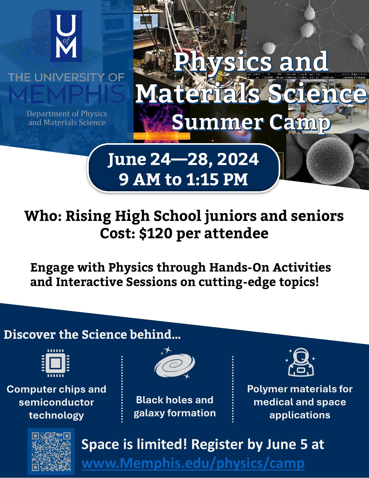 2024 Physics Summer Camp Flyer