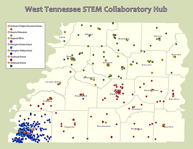 STEM Hub Map