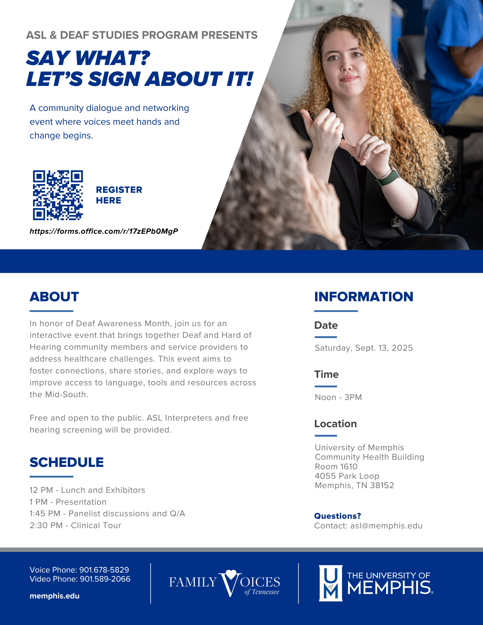 Say What? Let's Sign About It!-Flyer