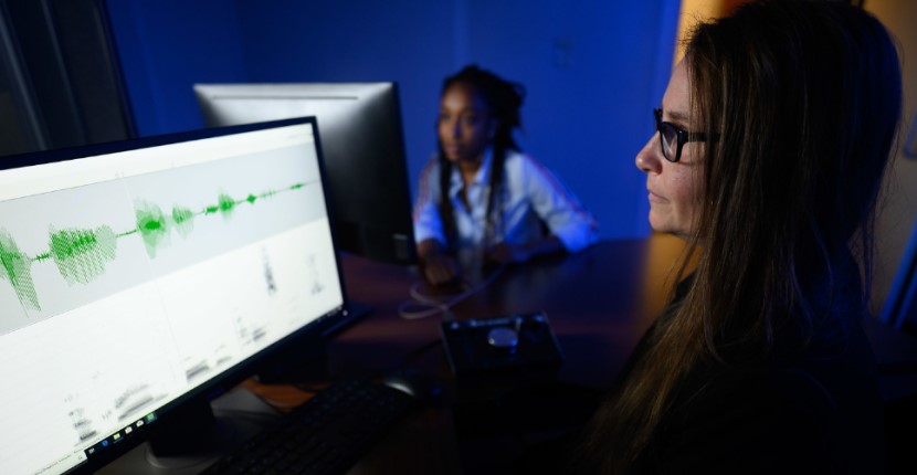 Lynda Feenaughty and student