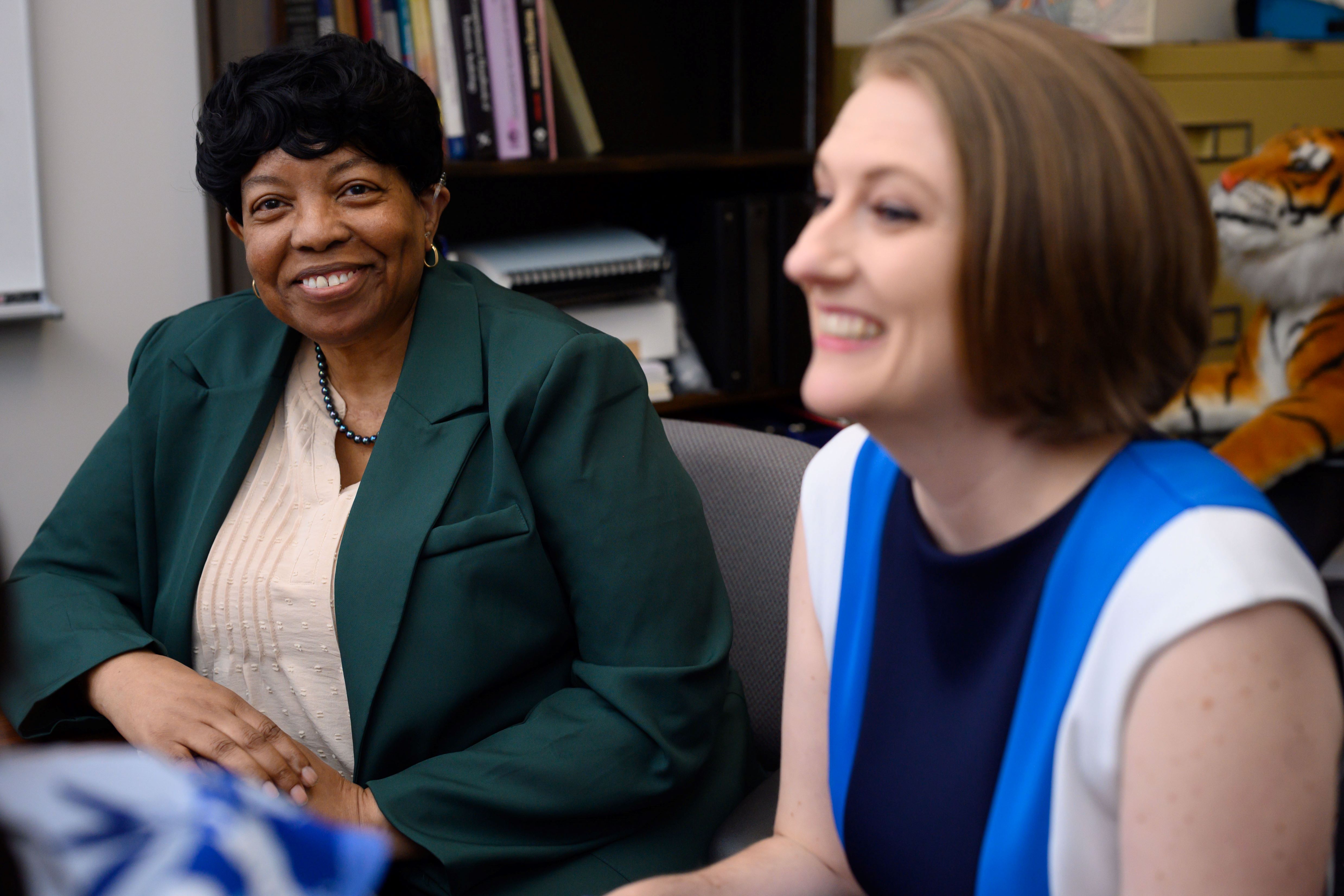 (L to R): Memphis SOUND collaborator, Iris Allen and Dr. Sarah Warren