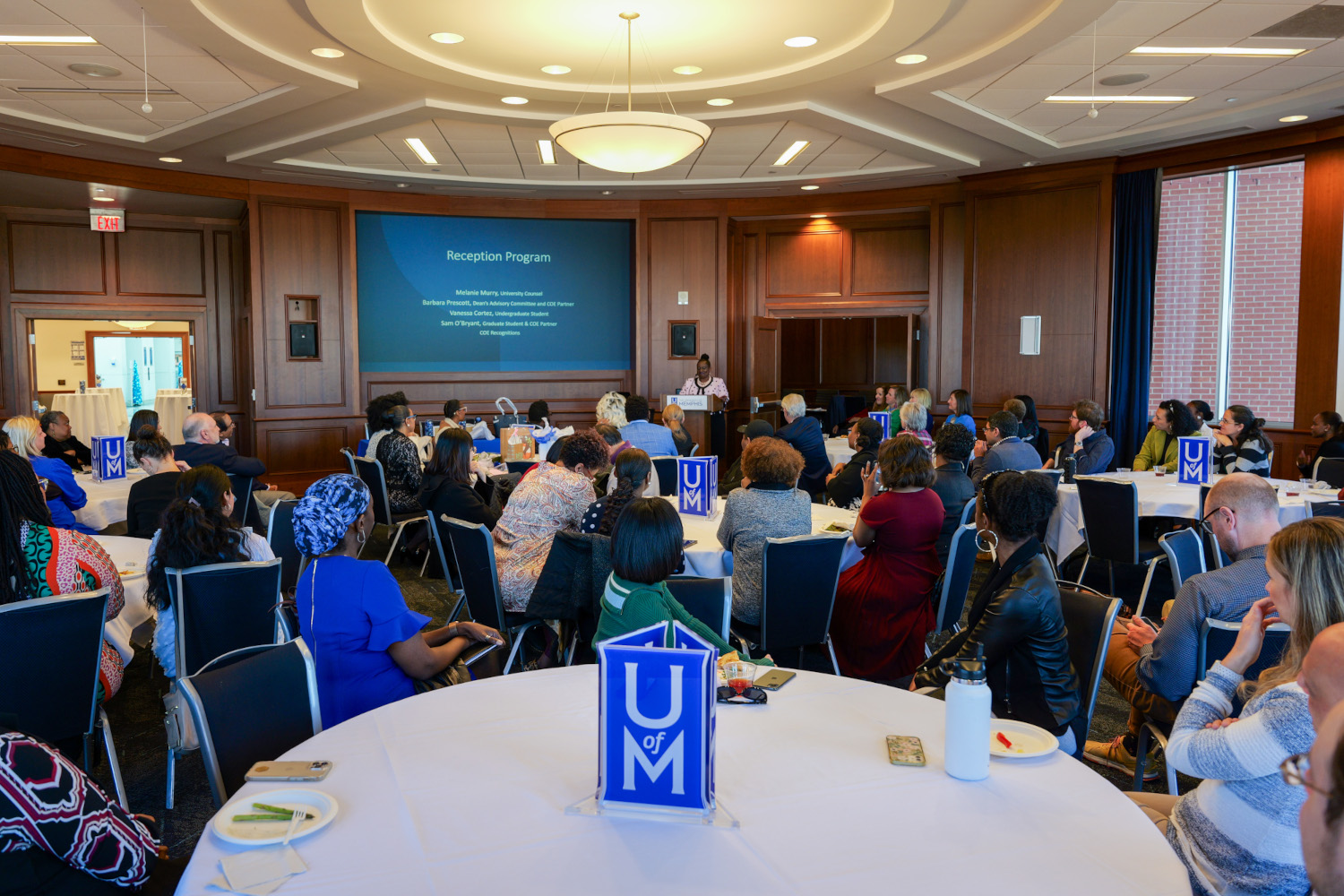 Dr. Hill-Clarke speaking to crowd