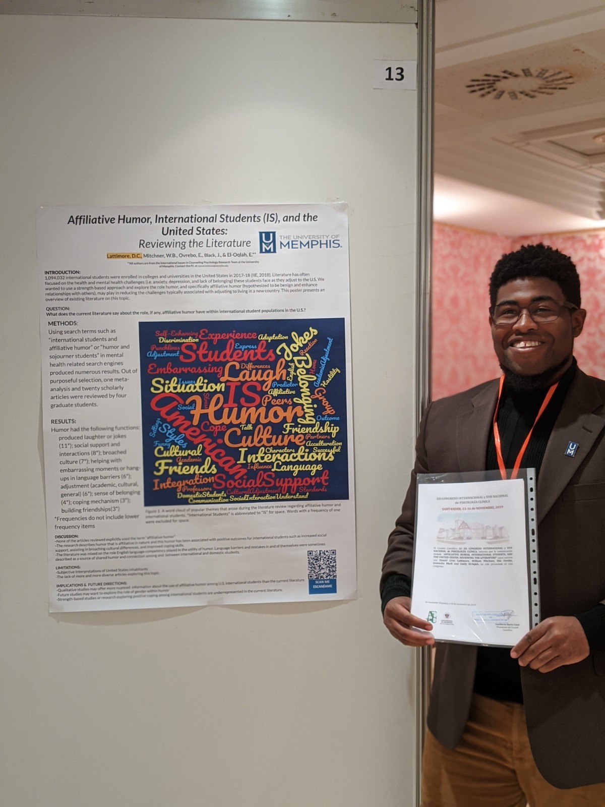 Daniel Lattimore at conference