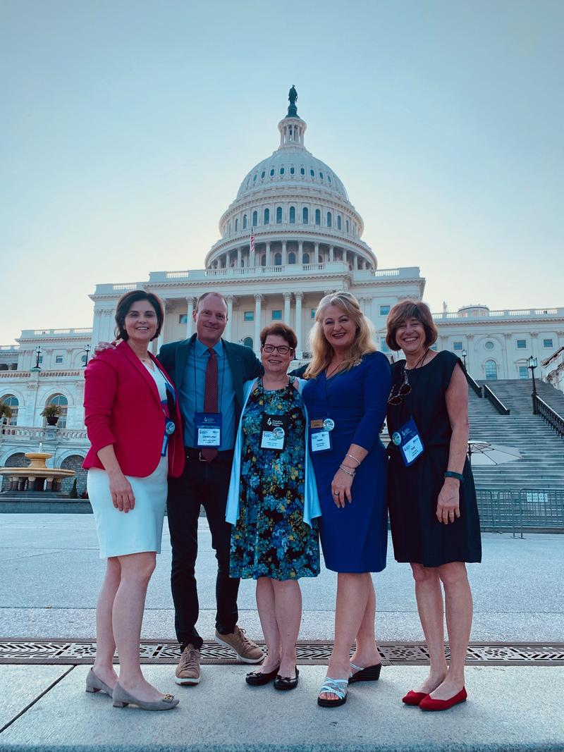Luann Ley Davis and team at Capitol Building