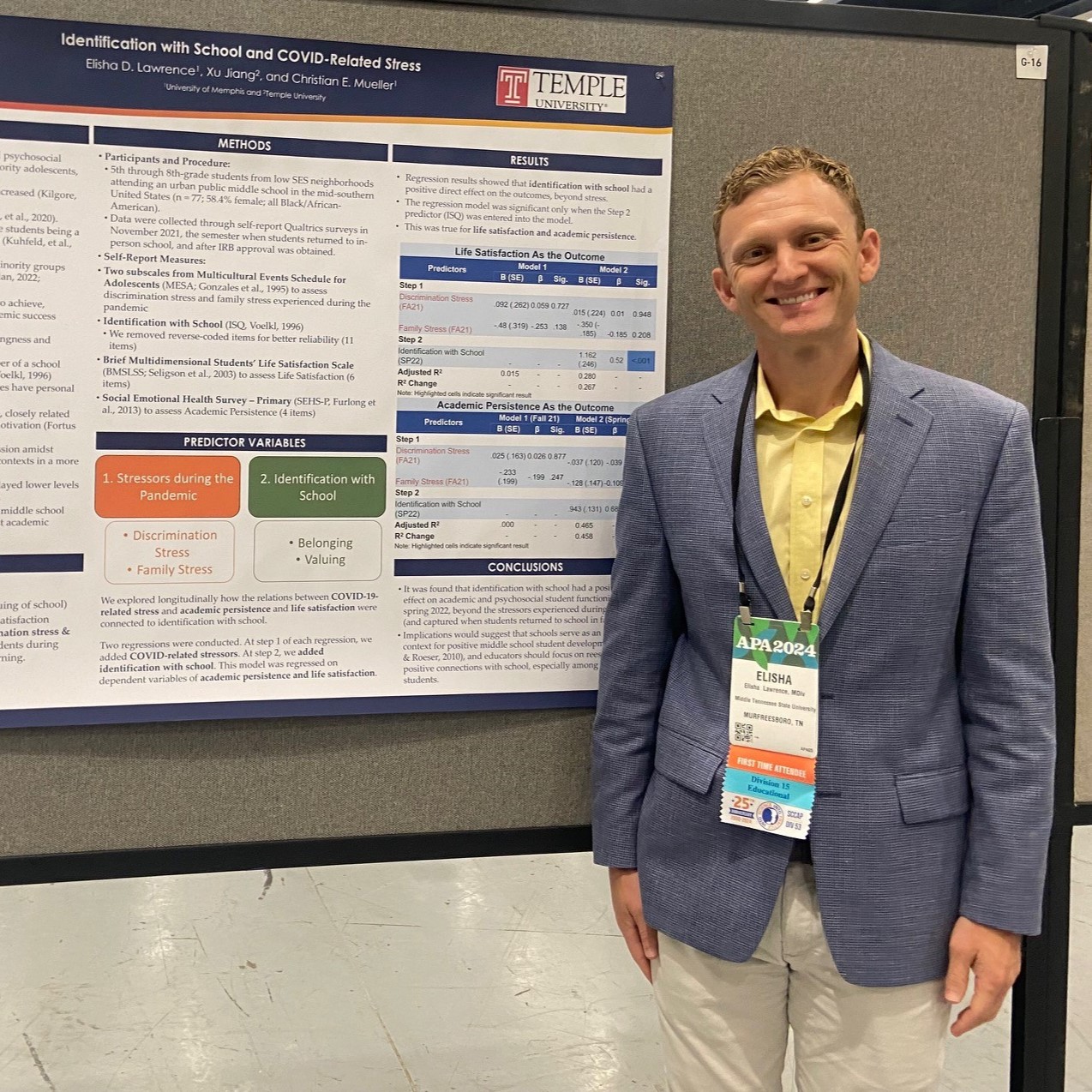 Elisha Lawrence at APA Conference 2024