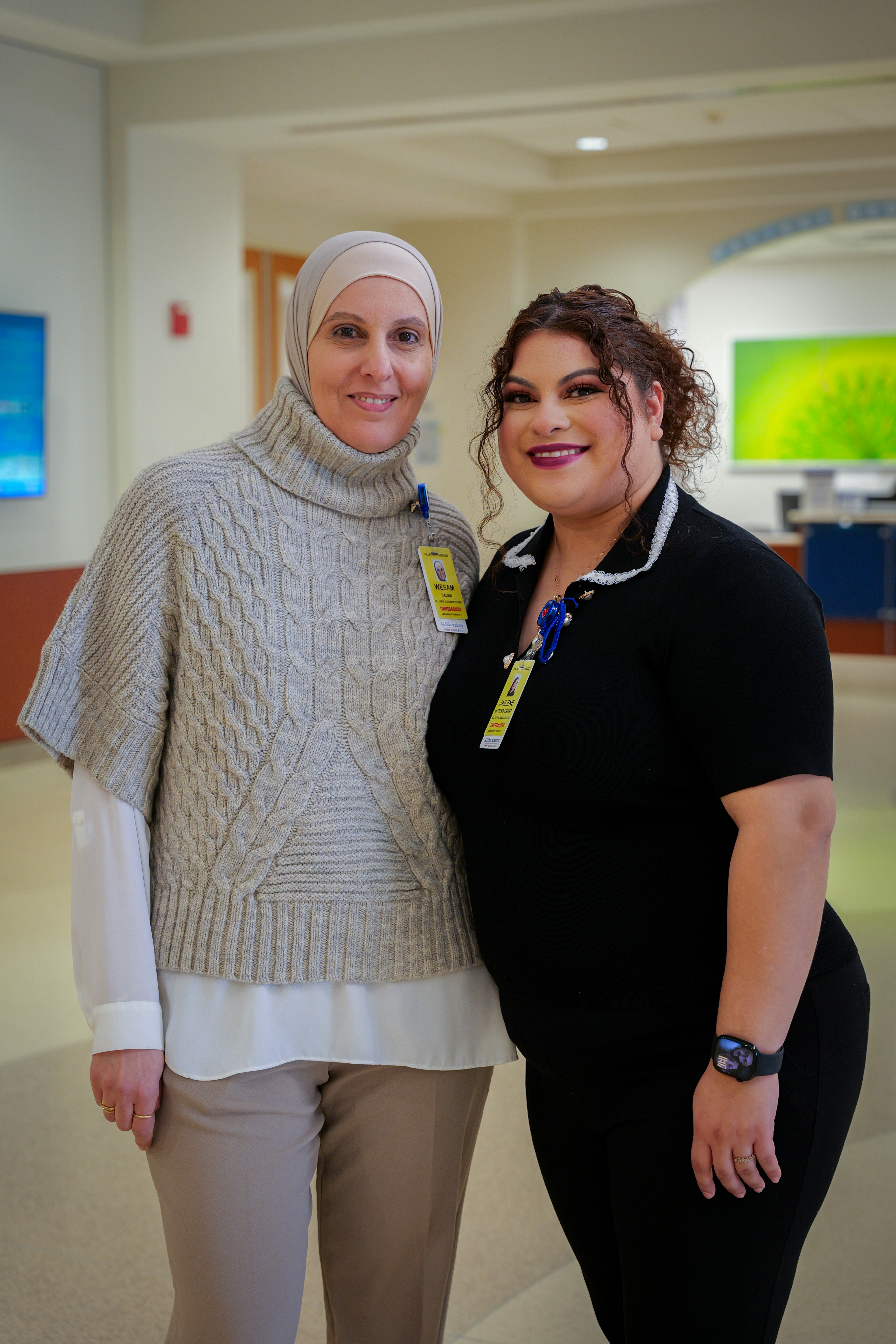 Dr. Wesam Salem with Jailene Moreno