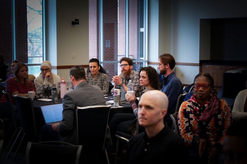 Educators and school leaders listen and engage during a session at the ASCEND Conference.