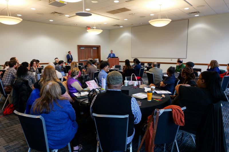 Recommended size: 800 × 600 px Participants engage in sessions and discussions during the ASCEND COE Conference at the University of Memphis.