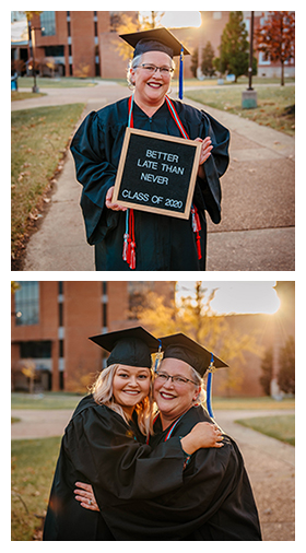 Beck Horowitz and her daughter Olivia at graduation day!