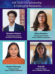 Congratulations to the Fall 2020 CS Scholarship & Fellowship Recipients