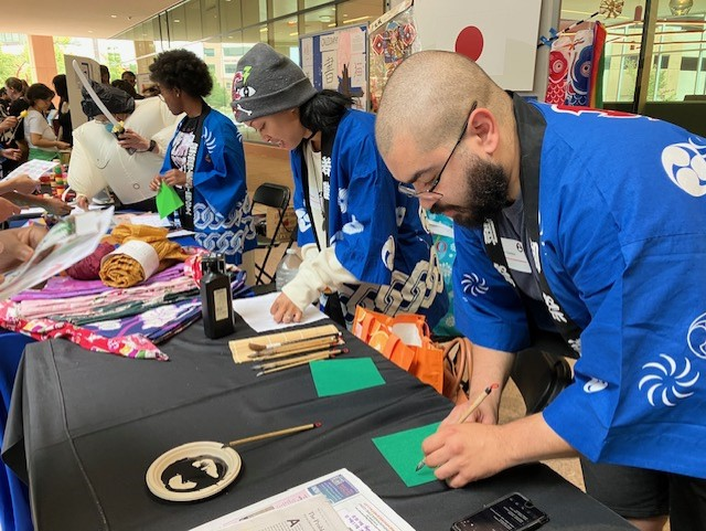 Students in the Japanese program
