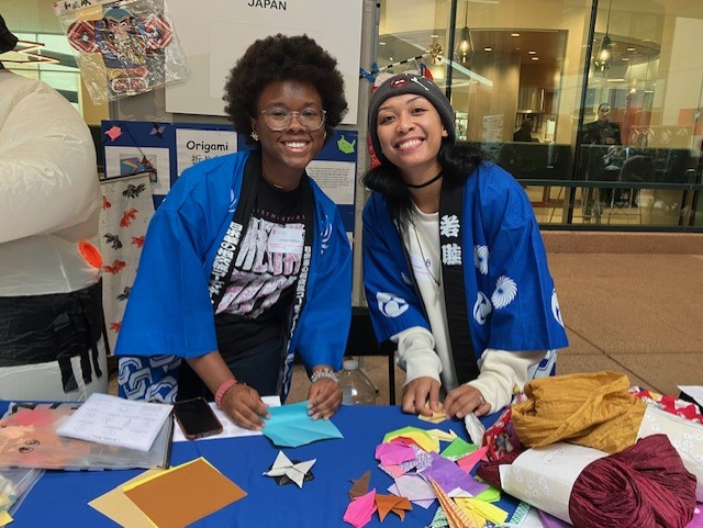 Students in the Japanese program