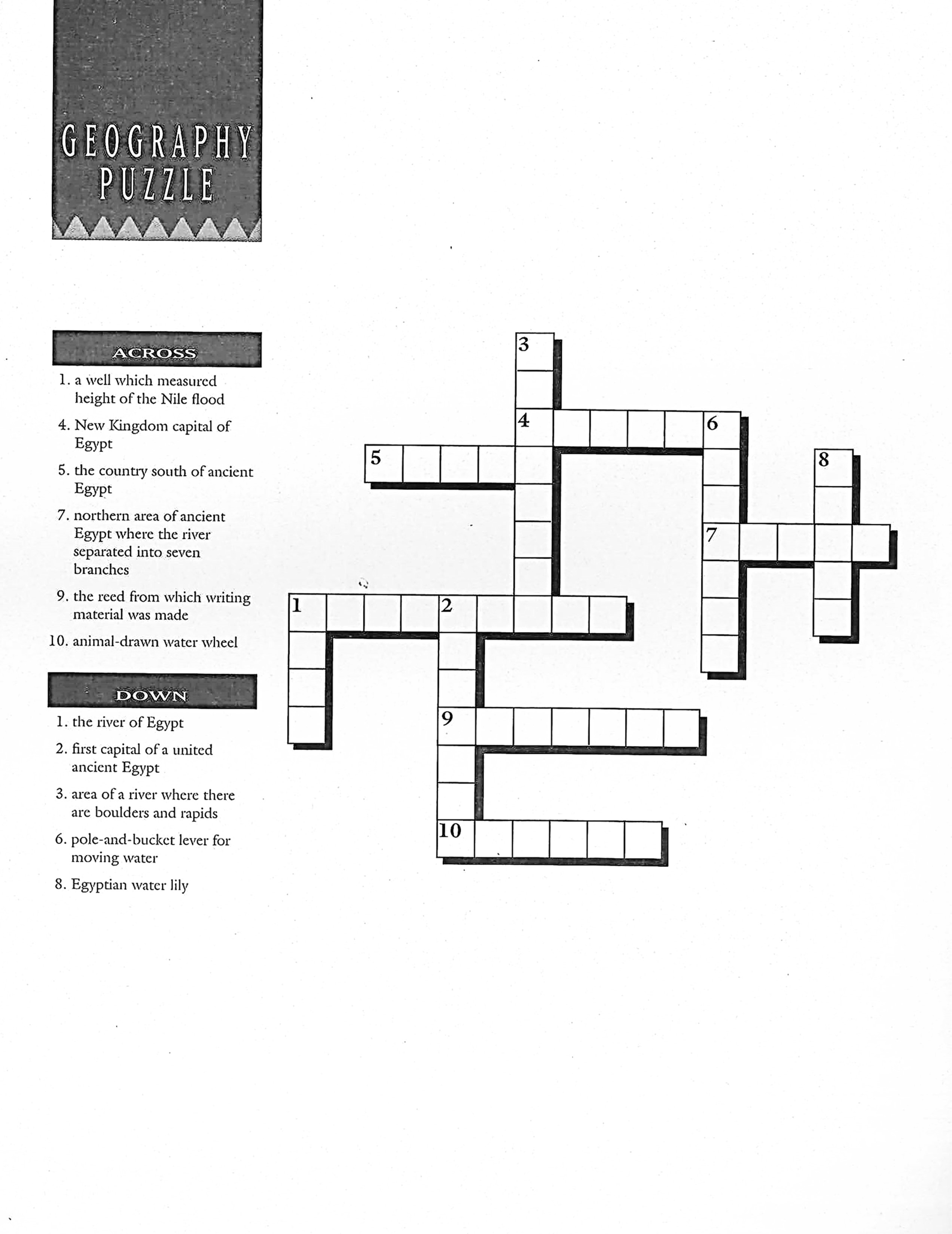 Crossword Puzzle