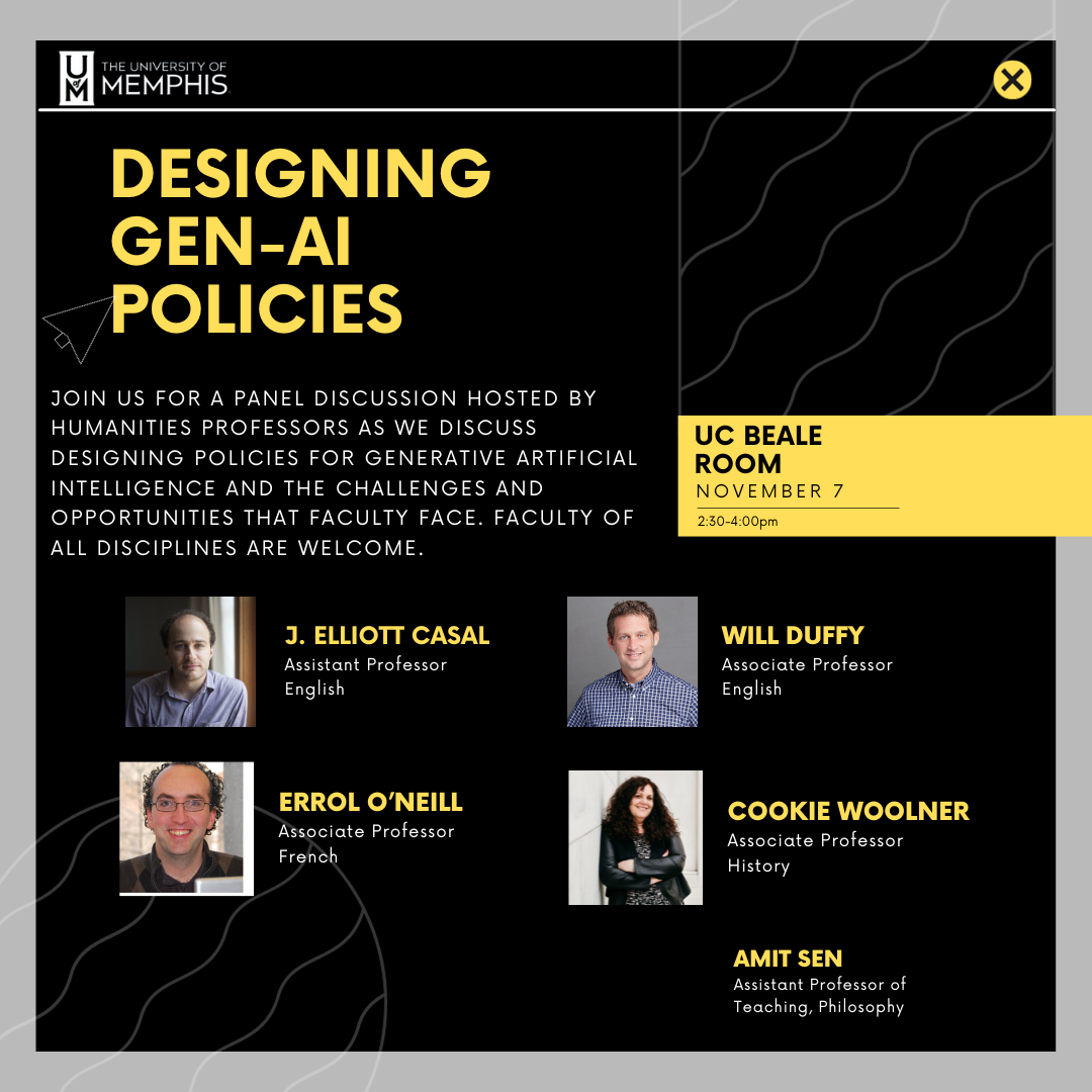 gen ai policies panel flyer