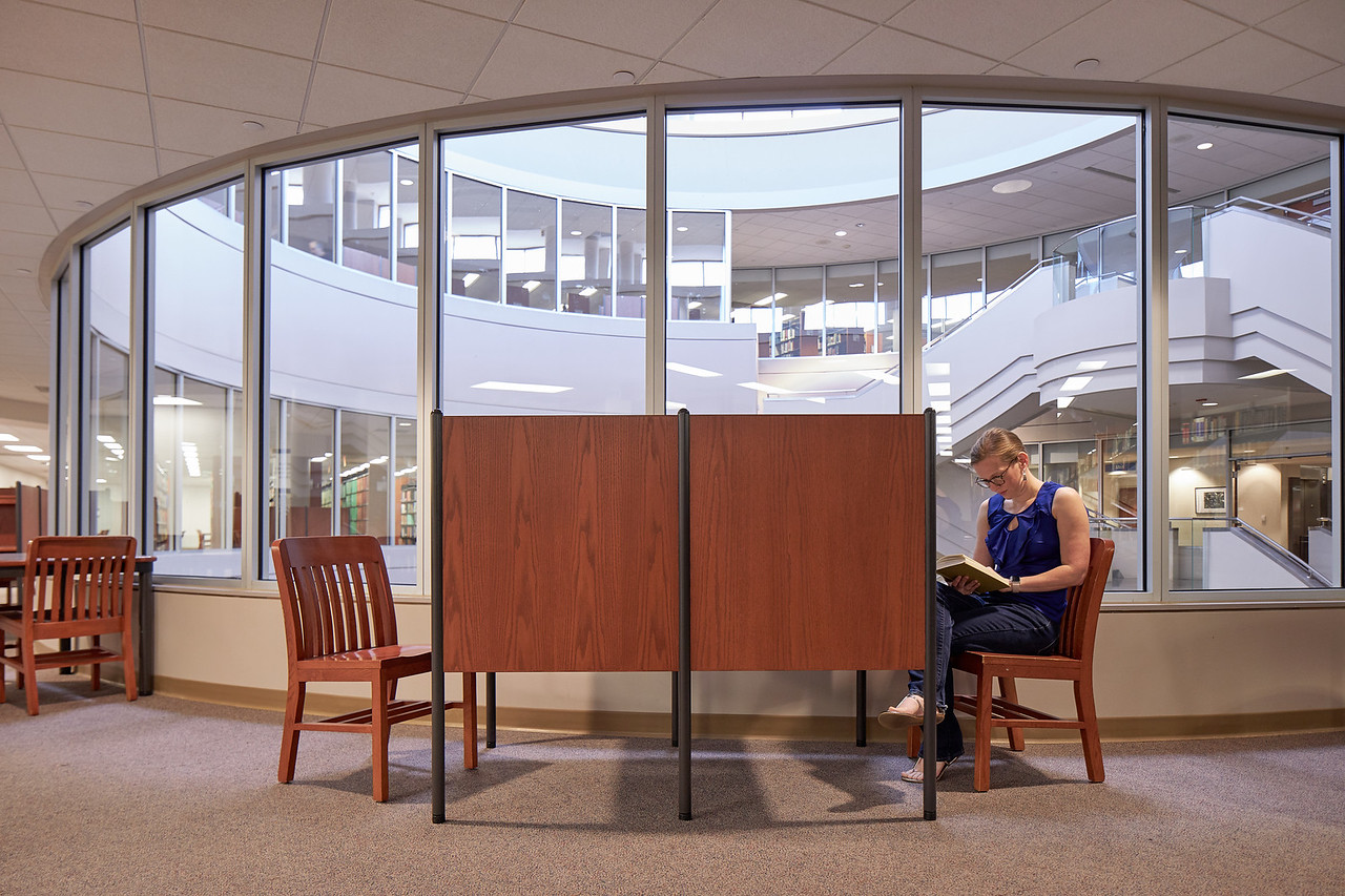 study area at library