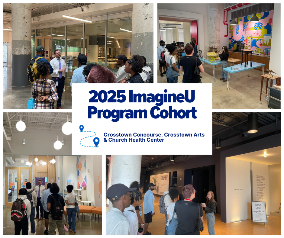 collage of photos of students at imagineU program Cohort