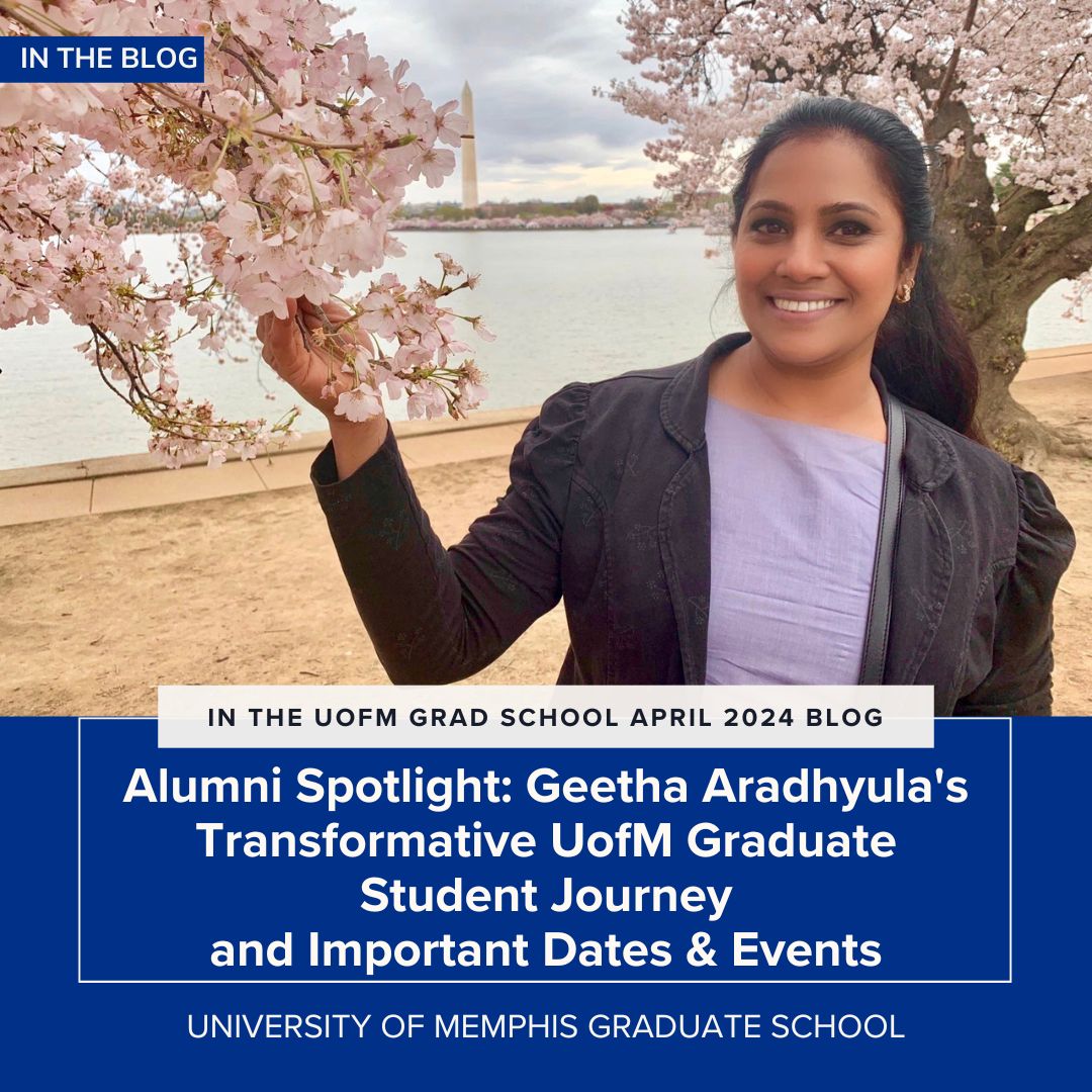 Woman and cherry blossoms Grad School April 2024 Blog