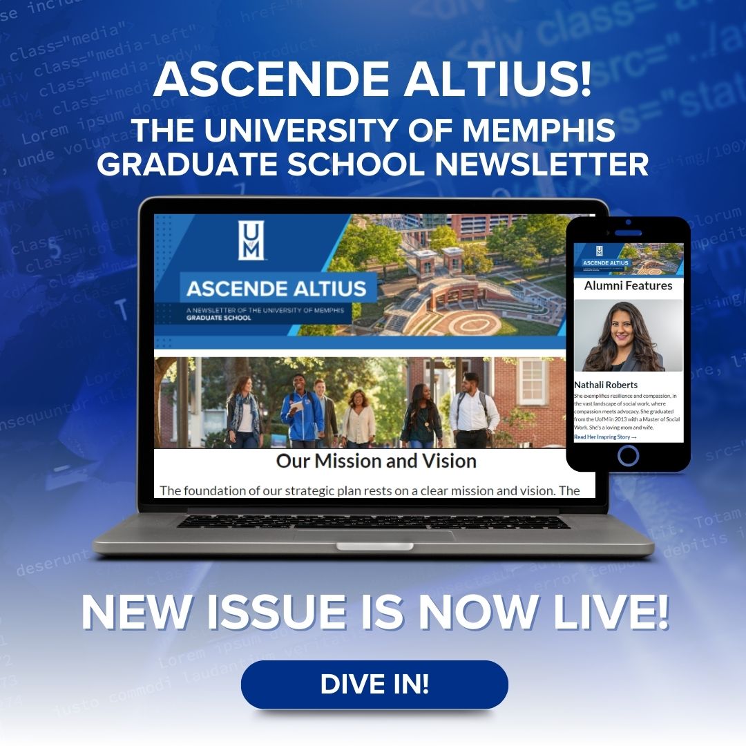 laptop and phone Grad School Newsletter Issue 2