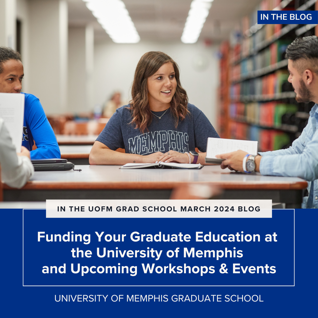 3 students in library Grad School March 2024 Blog