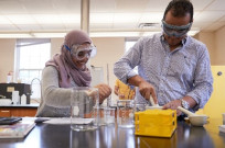 students in lab