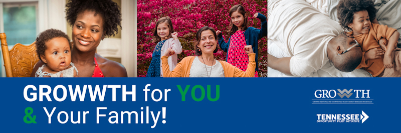 Banner graphic of stock photo families