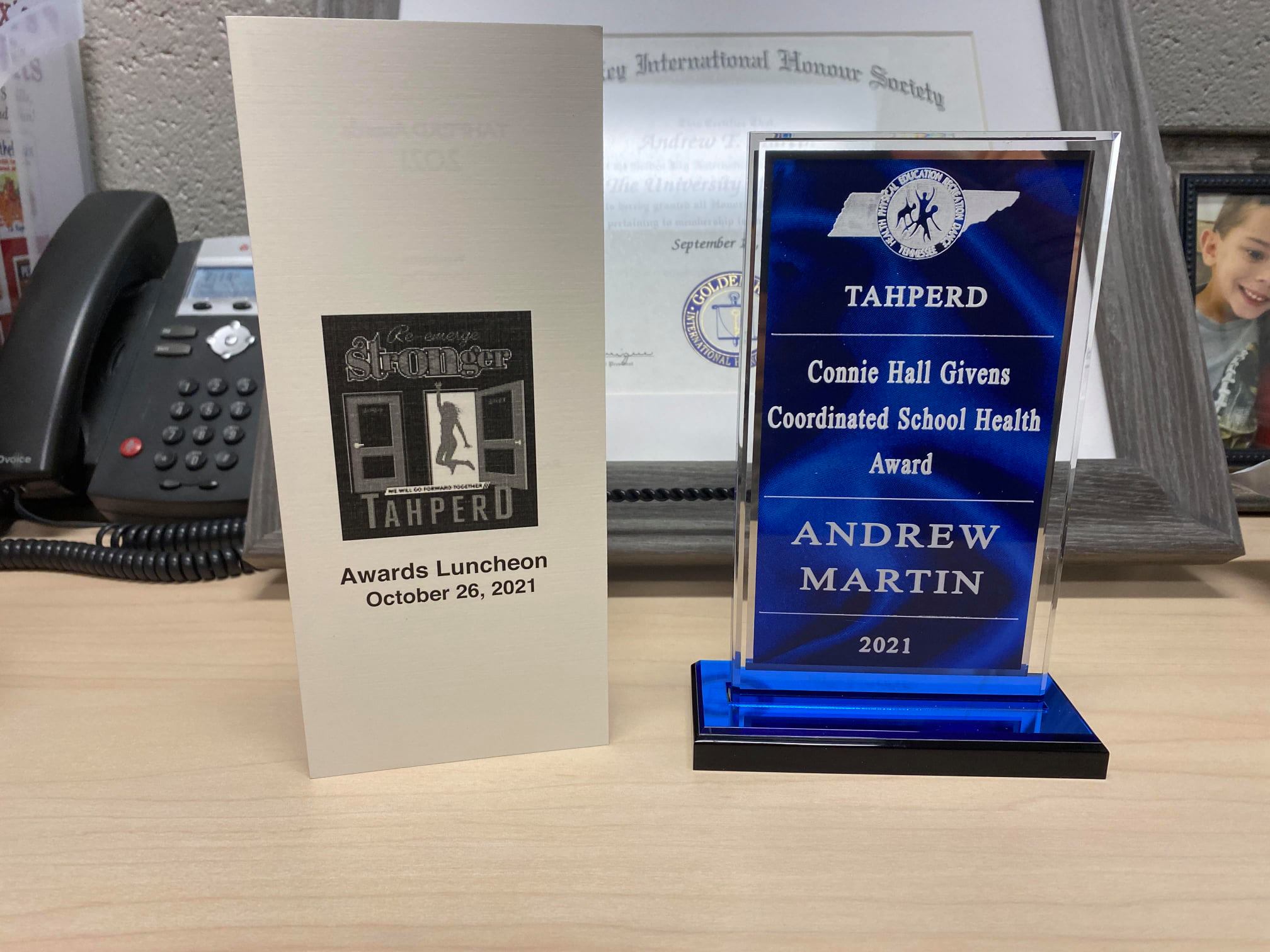2021 TAHPERD Award - Andy Martin 2021 TAHPERD Award - Andy Martin
