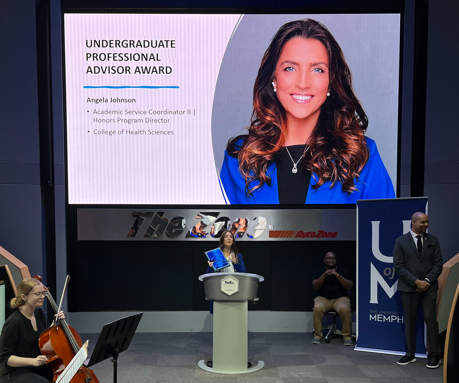 Angela Johnson at Advising Awards Ceremony Angela Johnson at Advising Awards Ceremony