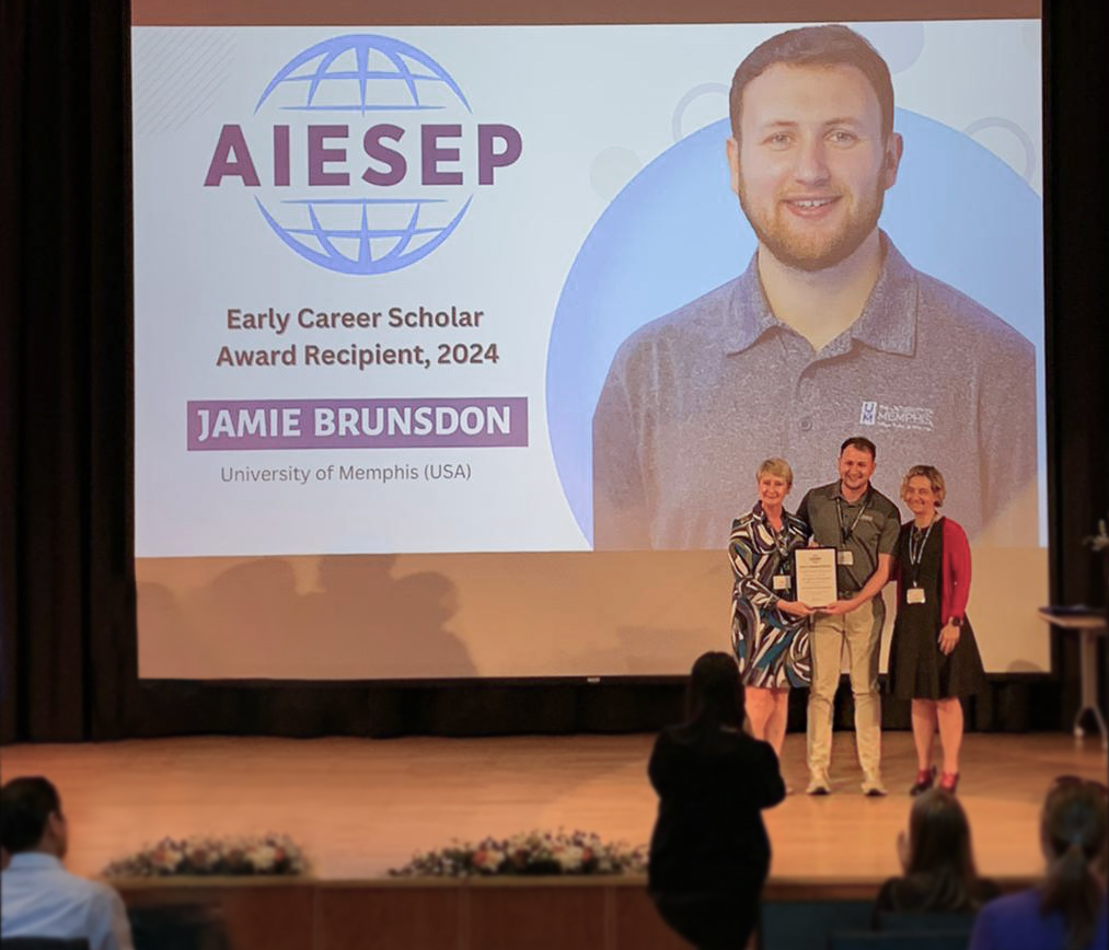 Jamie Brunsdon wins award Jamie Brunsdon wins award