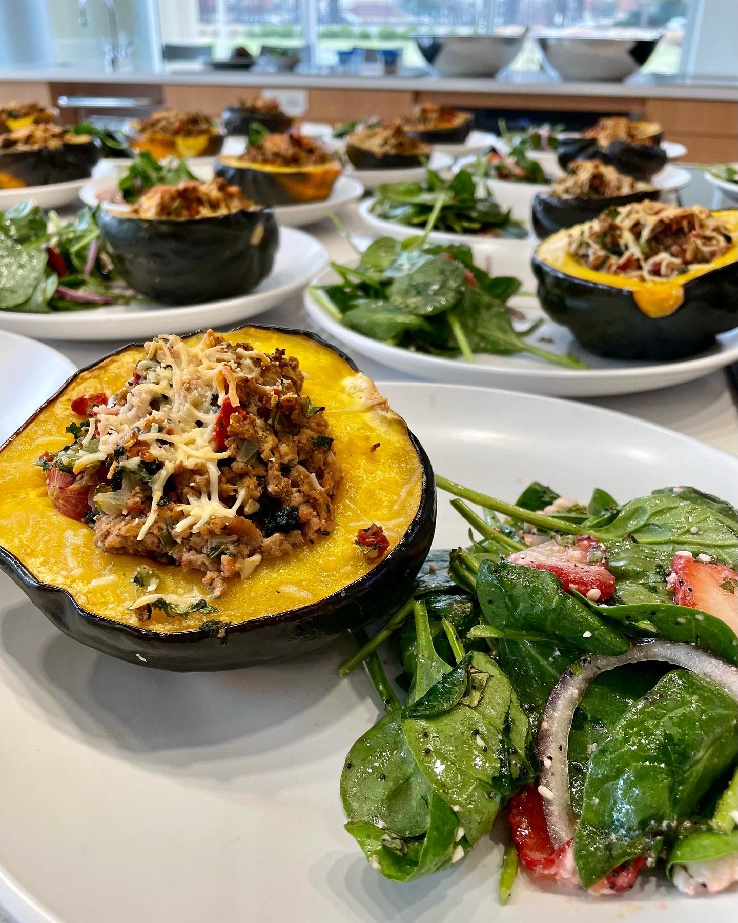 Stuffed acorn squash Stuffed acorn squash