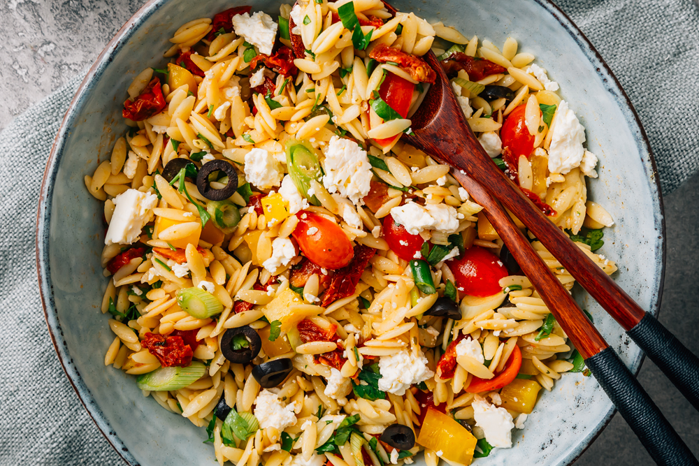 Chicken and Veggie Orzo Salad
