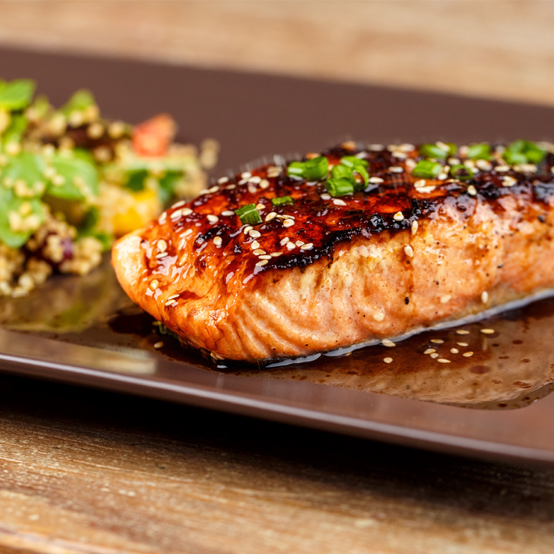 Honey Miso Salmon with Grain Salad Honey Miso Salmon with Grain Salad